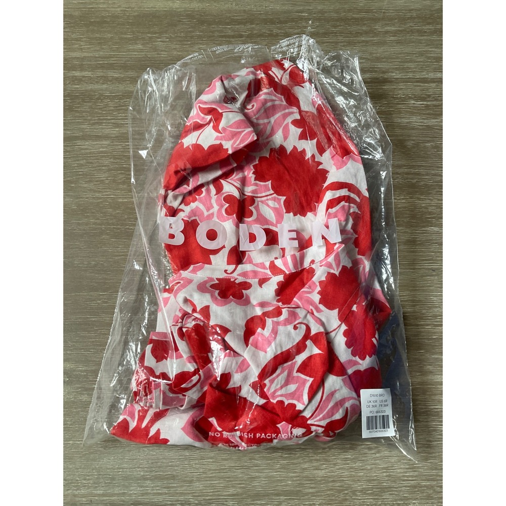 Boden Ivy Button Linen Midi Dress
Red Shadow Blossom Size 6R New With Tags - Picture 6 of 7